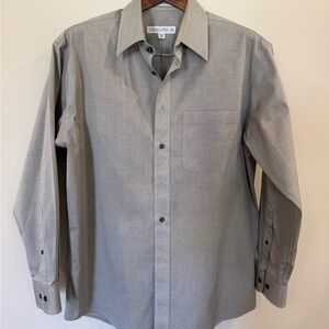Joseph & Feiss Dress Shirt – 16 / 32-33 | Grey Non-Iron Button-Up